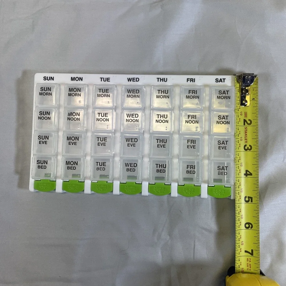 Ezy Dose One-Day-At-A-Time Weekly Medication Organizer Tray 1 each By Ezy Dose
